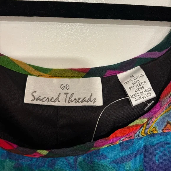 Sacred Threads Multicolor Patchwork Maxi Dress - Picture 6 of 6